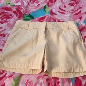 Yellow Jcrew shorts